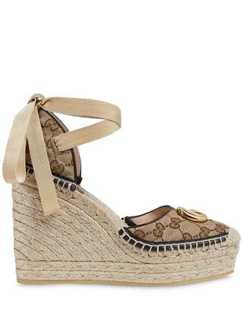 gucci wedges slides|gucci espadrilles farfetch.